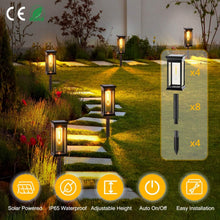 Load image into Gallery viewer, 6-Pack: Solar Powered Stake Light IP65 Waterproof Auto On Off
