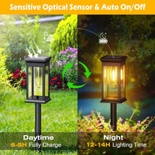 Load image into Gallery viewer, 6-Pack: Solar Powered Stake Light IP65 Waterproof Auto On Off
