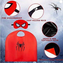 Load image into Gallery viewer, 6-Pack: Superhero Reversible Cape &amp; Mask Set
