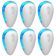 Load image into Gallery viewer, 6-Pack: Ultrasonic Pest Repeller Indoor Plug in Bug Repellent
