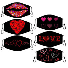 Load image into Gallery viewer, 6-Pack: Valentines Fun Super Soft Reusable Non-Medical Face Masks
