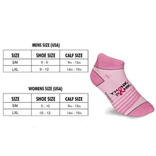 Load image into Gallery viewer, 6-Pairs: Breast Cancer Awareness Ankle Compression Socks
