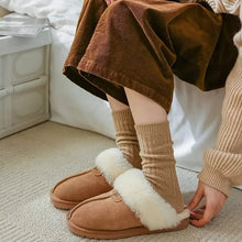 Load image into Gallery viewer, 6-Pairs: Thick &amp; Warm Cream Color Sock
