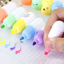 Load image into Gallery viewer, 6-Piece: Cute Pill Shape Mini Highlighter Marker
