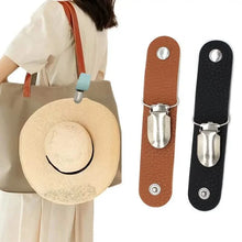 Load image into Gallery viewer, 6-Piece: Hat Clip for Summer Travel on Bag Luggage PU Leather Hat
