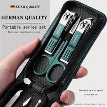 Load image into Gallery viewer, 6-Piece: Nail Clipper Set with Zipper Travel Case
