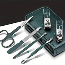 Load image into Gallery viewer, 6-Piece: Nail Clipper Set with Zipper Travel Case
