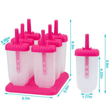 Load image into Gallery viewer, 6-Piece: Popsicle Molds Reusable Ice Cream DIY Ice Pop Maker
