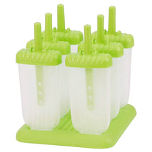 Load image into Gallery viewer, 6-Piece: Popsicle Molds Reusable Ice Cream DIY Ice Pop Maker
