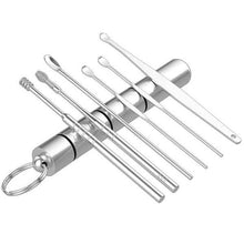Load image into Gallery viewer, 6-Piece: Portable Stainless Steel Ear Pick Set
