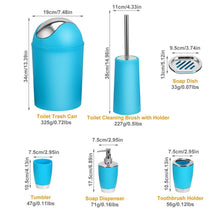 Load image into Gallery viewer, 6-Piece Set: Bathroom Accessories
