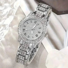 Load image into Gallery viewer, 6-Pieces: Elegant Women's Jewelry Set with Quartz Roman Numerals Watch
