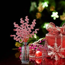 Load image into Gallery viewer, 6-Pieces: Red White Candy Christmas Tree Decorations
