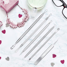 Load image into Gallery viewer, 6-Pieces Set: Blackhead Remover Comedones Extractor Acne Removal Kit
