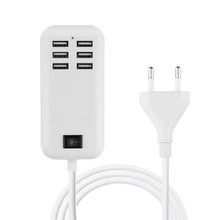 Load image into Gallery viewer, 6-Ports USB-Powered Devices Wall Charger Power Adapter
