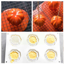 Load image into Gallery viewer, 6 Pumpkin Silicone Cake Mold For Chocolate Ice Cream Decorating Pudding Dessert Tools Bakeware Baking Silicone Cake Molds For Baking 3D Pumpkin Silicone Mold For Party
