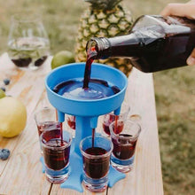 Load image into Gallery viewer, 6 Shot Glass Dispenser and Holder
