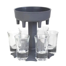 Load image into Gallery viewer, 6 Shot Glass Dispenser and Holder
