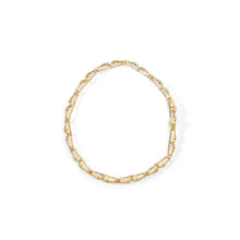 Load image into Gallery viewer, 10k Yellow Gold 1.00 Cttw Baguette-Cut Channel Diamond Link Bracelet
