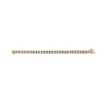 Load image into Gallery viewer, 14K Yellow Gold 3.0 Cttw Princess Cut Quad Invisible Set Tennis Bracelet (H-I Color, SI1-SI2 Clarity) - 7â€

