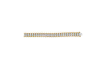 Load image into Gallery viewer, 10K Yellow Gold 4.00 Cttw Pave Diamond Classic Link 7" Bracelet (I-J Color, I2-I3 Clarity)

