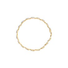 Load image into Gallery viewer, 10k Yellow Gold 1/3 Cttw Diamond 3 Stone Teardrop Design Link Bracelet (I-J Color, I1-I2 Clarity) - 7.25" Inches
