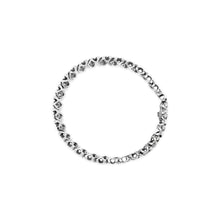 Load image into Gallery viewer, 10K White Gold 1 1/2 Cttw Diamond Alternating Diamond and X-Link 7.5" Tennis Bracelet (H-I Color, I2-I3 Clarity)
