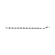 Load image into Gallery viewer, 10K White Gold 1 1/2 Cttw Diamond Alternating Diamond and X-Link 7.5" Tennis Bracelet (H-I Color, I2-I3 Clarity)
