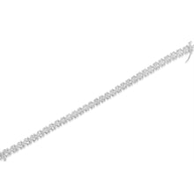 Load image into Gallery viewer, .925 Sterling Silver 1.0 Cttw Diamond Miracle-Set X-Link 7" Tennis Bracelet (I-J Color, I3 Clarity)
