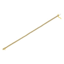 Load image into Gallery viewer, 14K Yellow Gold Plated .925 Sterling Silver 8.0 Cttw Diamond Classic Link Tennis Bracelet (K-L Color, I2-I3 Clarity) - 7-1/4"
