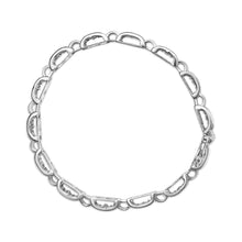 Load image into Gallery viewer, 14K White Gold 2.00 Cttw Princess Diamond Invisible Set Link Bracelet (H-I Color, SI2-I1 Clarity) - 7"
