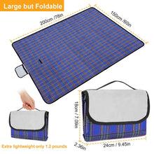 Load image into Gallery viewer, 60" x 78" Foldable Waterproof Picnic Blanket with Strap
