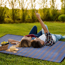 Load image into Gallery viewer, 60" x 78" Foldable Waterproof Picnic Blanket with Strap
