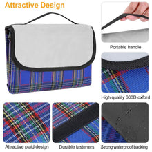 Load image into Gallery viewer, 60" x 78" Foldable Waterproof Picnic Blanket with Strap
