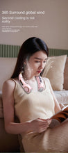 Load image into Gallery viewer, 6000Mah Hanging Neck Fan Portable Cooler Fan USB Leafless Neckband Fan 78 Surround Air Outlets 2000mAh Rechargeable Mini Fan Rechargeable Bladeless Neck Fan Personal Cooling Fan with 3 Wind Speeds for Travel
