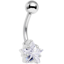 Load image into Gallery viewer, Clear Gem Shoot for the Star Belly Button Ring
