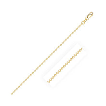 Load image into Gallery viewer, 18k Yellow Gold Diamond Cut Cable Link Chain (0.80 mm)
