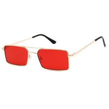 Load image into Gallery viewer, Luxury Famous Retro Modern Square Unisex Men and  Women‘s Sunglasses  With Alloy Metal Small Frame With Clear Double Bridge Men's Sunglasses
