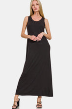 Load image into Gallery viewer, Scoop Neck Wide Strap Tank Dress For Women – Simple &amp; Classic, Comfortable Wide Straps, Flattering Scoop Neckline for Effortless Style
