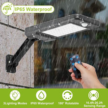 Load image into Gallery viewer, 60LEDs Solar PIR Motion Sensor Remote Control Wireless Lamp
