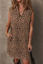 Load image into Gallery viewer, Luxury Summer Leopard Sleeveless Mini Dress Chic &amp; Stylish Print Elegant Dress For Women
