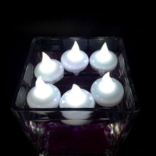Load image into Gallery viewer, 6/12PCS Floating Candle Lights LED Floating Candles Flameless Tea Lights Warm Yellow Battery Operated Waterproof Decoration for Wedding Thanksgiving Christmas Waterproof Flameless on Water Candles LED Tea Light Wedding Party Decorative
