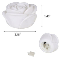 Load image into Gallery viewer, 6/12pcs LED Candle Light Simulation Rose Romantic Holiday Party Wedding Confession with Reusable Night Decoration Colorful Light Flameless LED Tea Lights Candle Romantic Love Rose Shape LED Candle
