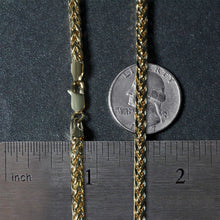 Load image into Gallery viewer, 4.1mm 14k Yellow Gold Diamond Cut Round Franco Chain
