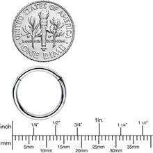 Load image into Gallery viewer, 14G 1/2 Solid G23 Implant Grade Titanium Hinged Segment Ring
