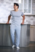 Load image into Gallery viewer, Men's Soft Bamboo Lounge Pajama Set - Short Sleeve Top &amp; Pants
