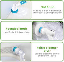 Load image into Gallery viewer, Electric Spin Scrubber Cordless Scrubber Brush with Long Handle
