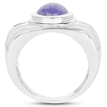 Load image into Gallery viewer, 3.55 Carat Genuine Tanzanite .925 Sterling Silver Ring
