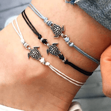Load image into Gallery viewer, Handmade Vintage Retro Ankle Bracelet For Women In Modern Design With Metal Turtle Shaped Bracelet For Leg
