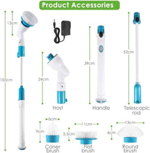 Load image into Gallery viewer, Electric Spin Scrubber Cordless Scrubber Brush with Long Handle
